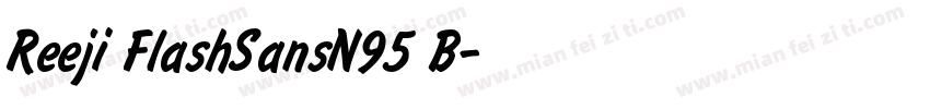 Reeji FlashSansN95 B字体转换